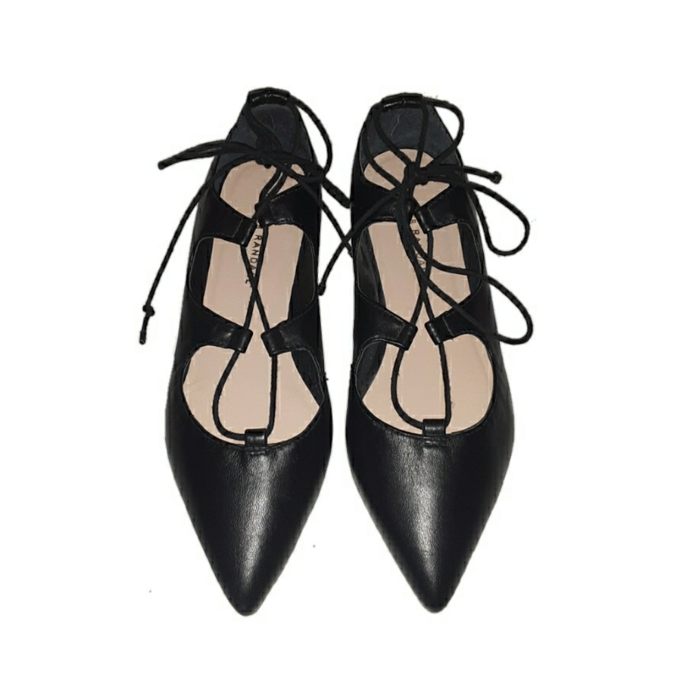 Loeffler Randall black pointed toe flats